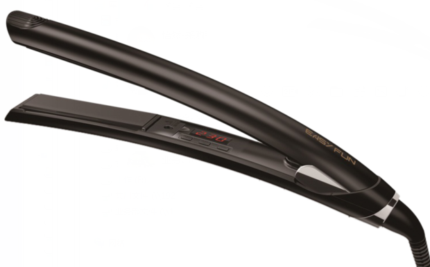 Curved Hair Straightener with LED light